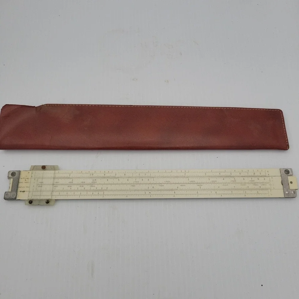 Vintage Pickett Model N902-T Simplex Trig Slide‎ Rule With Case